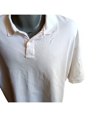 True Vintage Polo Shirt XL 90s EMBROIDERED HUNT CLUB POLO TENNIS SS SHIRT WHITE
